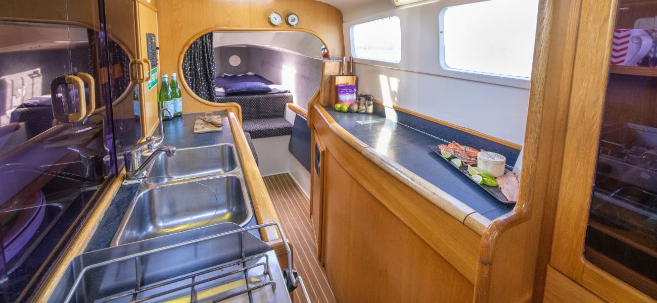 Perfect Day catamaran kitchen