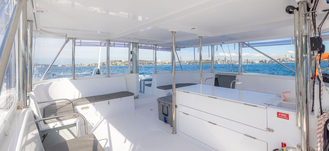 TruBlu catamaran interior